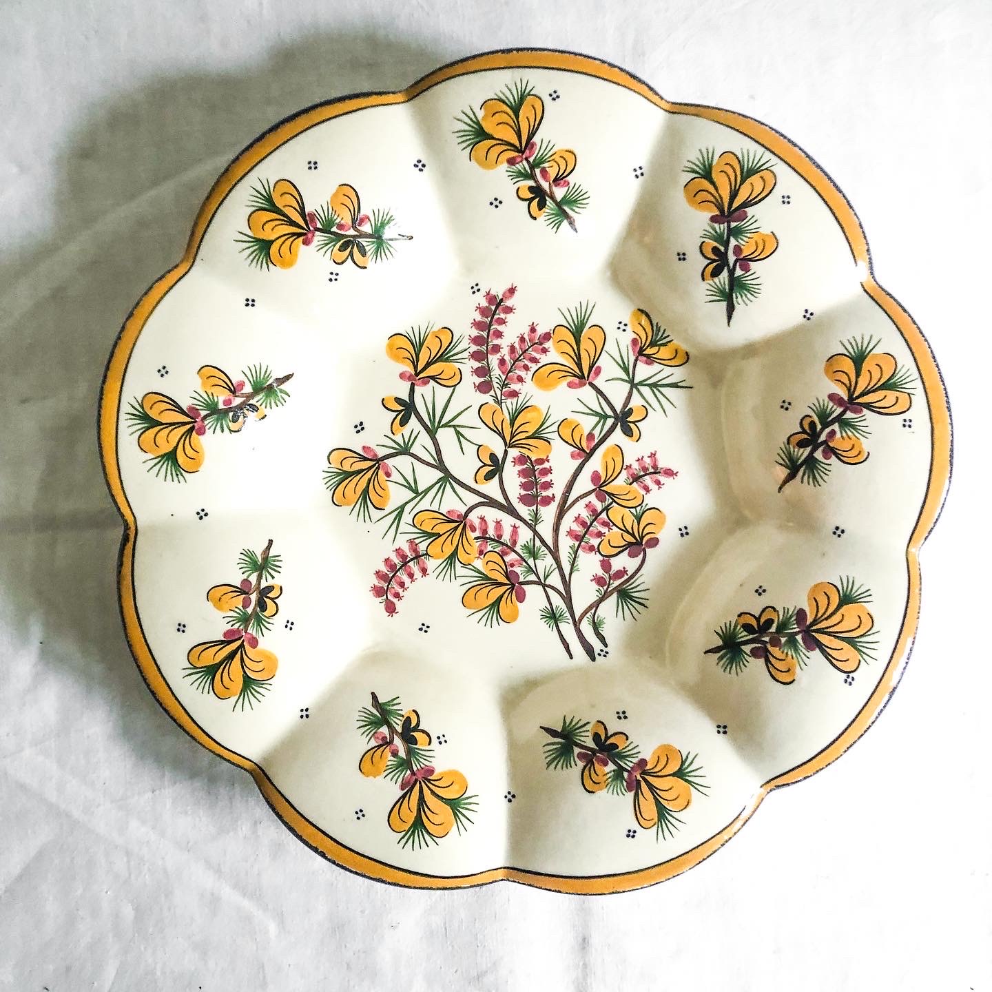 Grande Assiette en Faïence de Quimper – Image 2