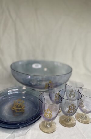 Service bol assiette et verre