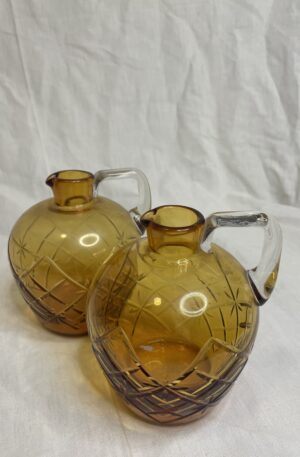 Deux pichets cristal de Saint-Louis