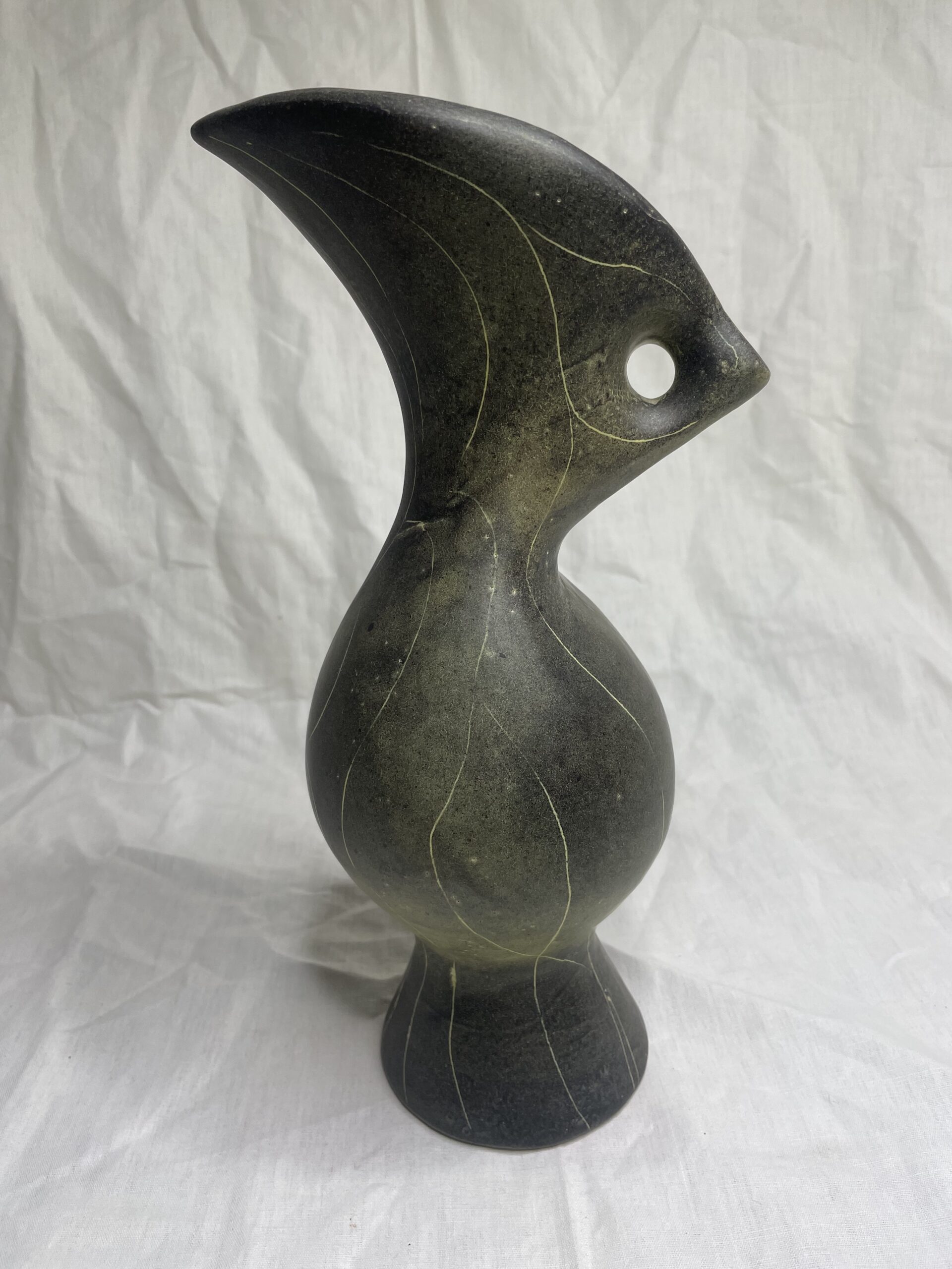 Vase céramique oiseau