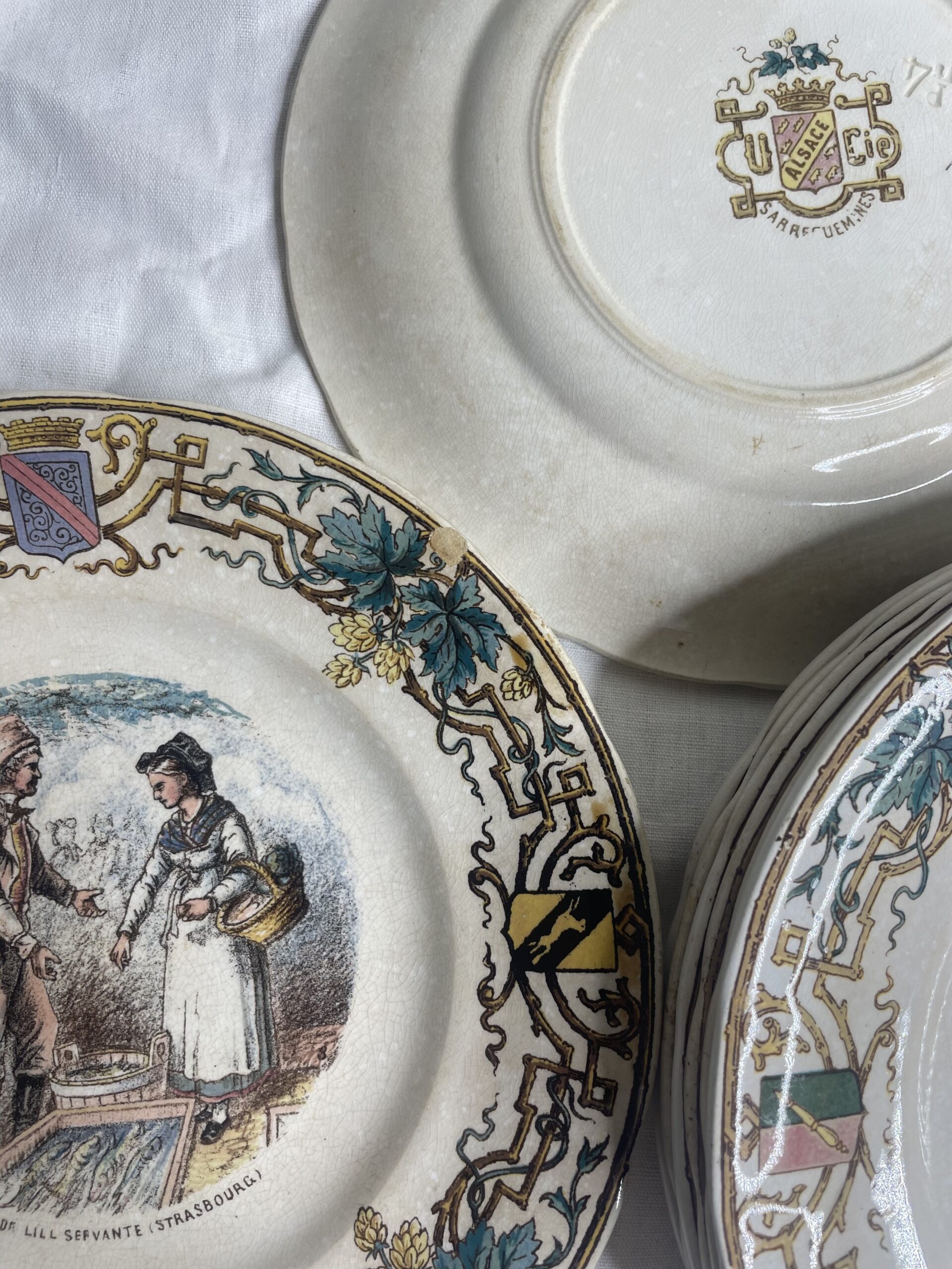 Lot d'assiettes Sarreguemines – Image 4