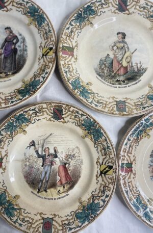 Lot d'assiettes Sarreguemines